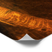 Vintage-auto stuurdashboard Oude maaltijden Poster (Hoek)