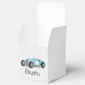 Vintage auto upsherin gunstbox bedankdoosjes (Geopend)