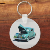Vintage-auto van 1940 sleutelhanger (Voorkant)
