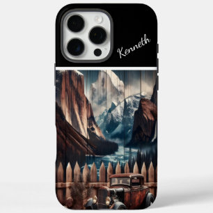 Vintage auto van Mountain Lake iPhone 16 Pro Max Hoesje