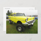 Vintage autobanden te groot briefkaart (Voorkant / Achterkant)