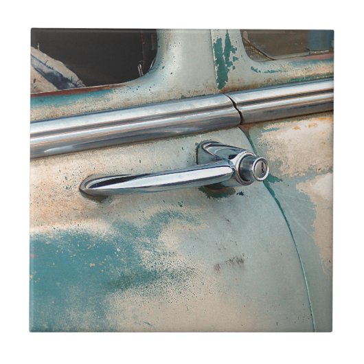 Vintage autodeur tegeltje (Voorkant)