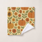 vintage automne modèle floral pompe (Gant de toilette)