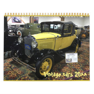 Vintage auto's 2019 kalender