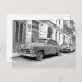 Vintage-auto's Briefkaart (Voorkant / Achterkant)