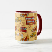 Vintage auto's, bussen & fietsen mok (Voorkant rechts)