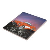 Vintage auto's - Route 66 - SRF Tegeltje (Zijkant)