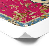 Vintage autoservice en benzinestation metaal poster (Hoek)