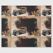 Vintage-autowrakken Cadeaupapier (Vlak)