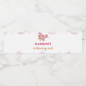 Vintage Avion premier anniversaire Étiquette boute (Étiquettes simples)