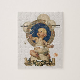 Vintage Baby Bubbles van J.C. Leyendecker Nursery Legpuzzel