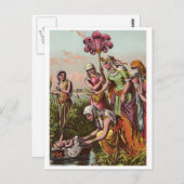 Vintage Baby Moses Briefkaart (Voorkant / Achterkant)