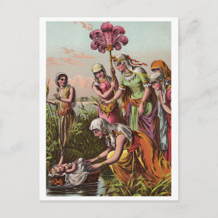 Vintage Baby Moses Briefkaart