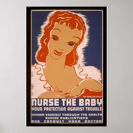 Vintage Baby Poster (Voorkant)