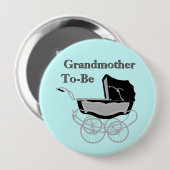 Vintage Baby shower Button van oma (Voorkant /achterkant)