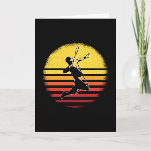 Vintage Badminton Kaart (Voorkant)