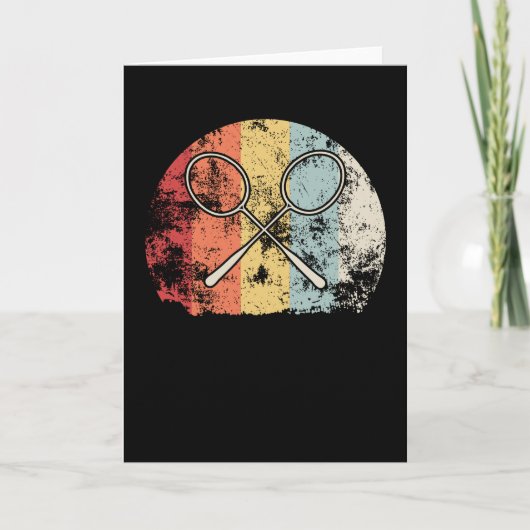 Vintage Badminton Kaart (Voorkant)