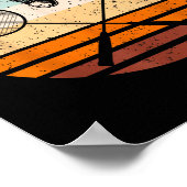 Vintage Badminton Player Badminton  Poster (Hoek)