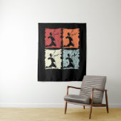 Vintage Badminton Wandkleed (In situ)