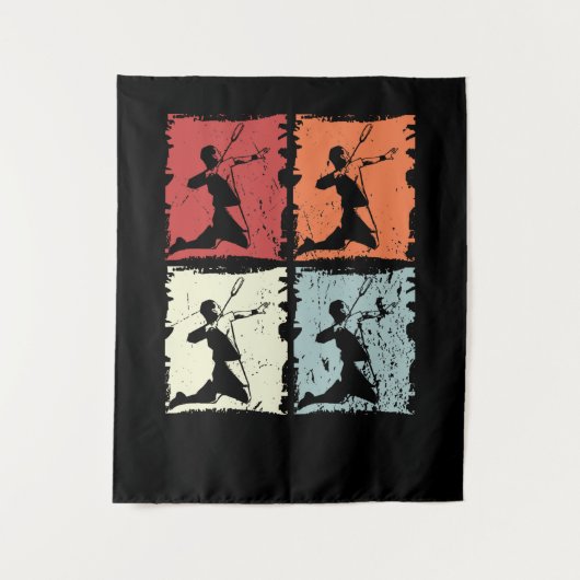Vintage Badminton Wandkleed (Voorkant)
