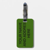 Vintage Bagagelabel (Achterkant verticaal)