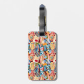 Vintage-Bagagelabel Bagagelabel (Achterkant verticaal)