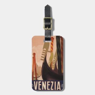 Vintage bagagelabel Venezia (Venetië)