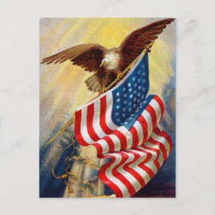 Vintage Bald Eagle Briefkaart