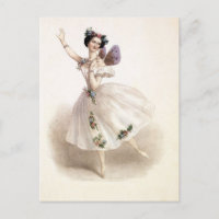 Vintage Ballerina met vleugelvleugels
