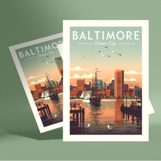 Vintage Baltimore Briefkaart