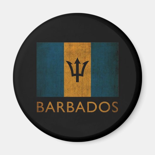 Vintage Barbados Magneet (Voorkant)