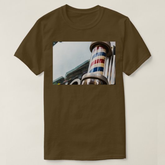 Vintage Barber Pole Classic TShirt (Design devant)