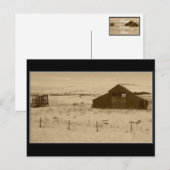 Vintage Barn buiten Weiser Idaho Briefkaart (Voorkant / Achterkant)