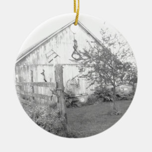 Vintage Barn Keramisch Ornament