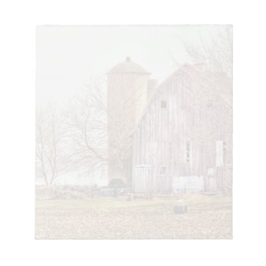 Vintage Barn & Silo Notitieblok (Voorkant)