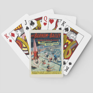 Vintage Barnum & Bailey Circus Poster Pokerkaarten