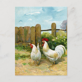 Vintage Barnyard Scene Briefkaart