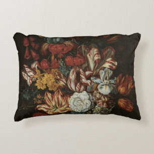 Vintage Barok, Bloemstuk Bloemen in Vaas Accent Kussen