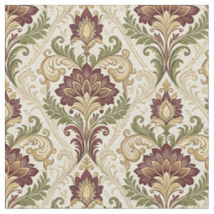 Vintage Barokke Acanthus Weelderige Damast Bloemku Stof