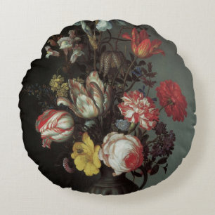 Vintage Barokke Bloemen door Balthasar van der Ast Rond Kussen