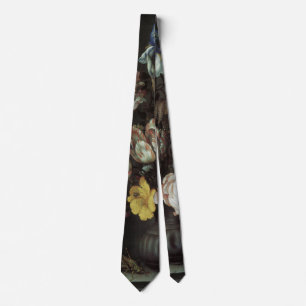 Vintage Barokke Bloemen door Balthasar van der Ast Stropdas