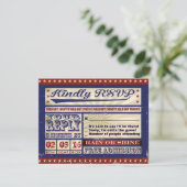 VINTAGE BASEBALL Bar Mitzvah Invitation (Debout devant)