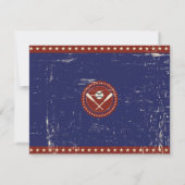 VINTAGE BASEBALL Bar Mitzvah Invitation (Dos)