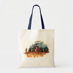 Vintage Basketbalwedstrijd, Basketballers Tote Bag
