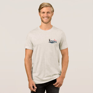 Vintage Bassvissers Grafische Kunst [Lichte modus] Tri-Blend Shirt