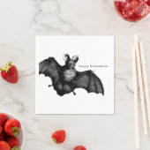 Vintage Bat Halloween Servet (Insitu)