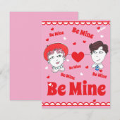 Vintage Be Mine Valentijnskaart (Voorkant / Achterkant)
