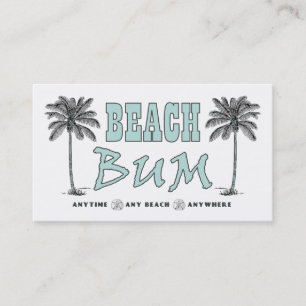 Vintage Beach Bum Palm Tree Carte de visite person