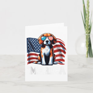 Vintage Beagle Merica Sungles Patriottische Amerik Kaart