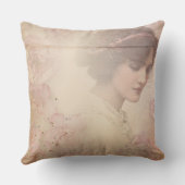Vintage Beau Oreiller Lady Throw (Verso)